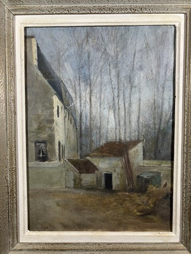 Vintage oil canvas - vintage, french