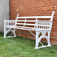 19th Century Hardy & Padmore Wrought Iron Parkland Park Garden Chair Seat Bench