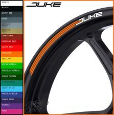 KTM DUKE Wheel Rim Stickers Decals - 20 Colours - 790 890 690 390 640 125 200 r