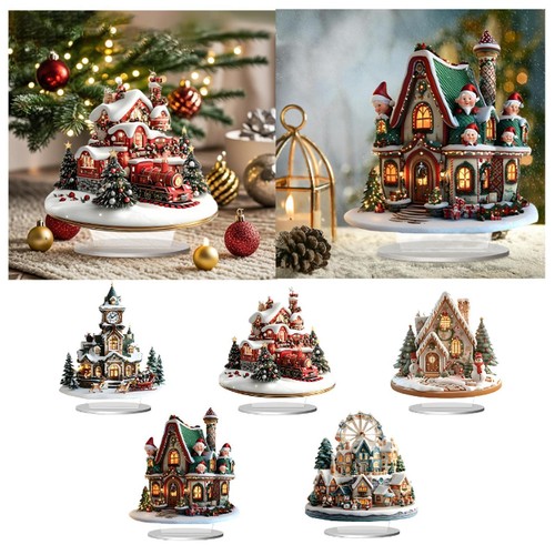 Christmas village house snow - christmas,