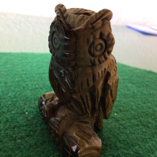 Tiger eye crystal owl - , .crystal