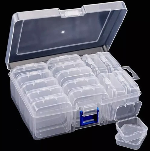 14x clear plastic bead - plastic, storage