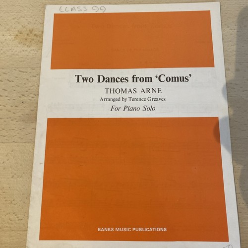 Two dances from comus - dances, thomas