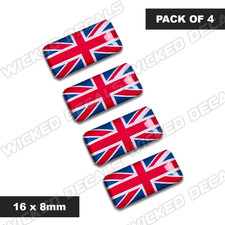 4 x Mini DOMED GEL UNION JACK