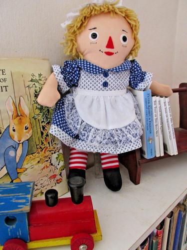 Large traditional rag doll - rag,