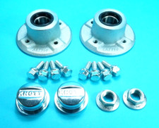 Pair 100mm pcd wheel - pair, hubs