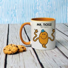 Men porcelain mug tickle - porcelain,
