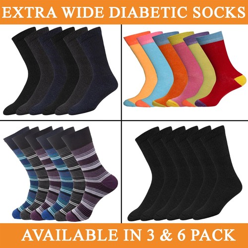 Mens socks extra wide - wide, diabetic