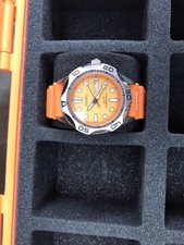 Seiko Divers Solar 200m Day Date Watch V158 Orange
