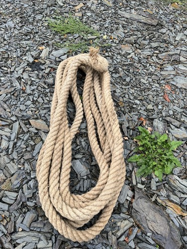 Vintage hessian jute rope - jute, 14m
