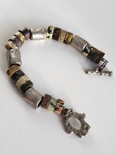 Danon  chuncky pewter bracelet