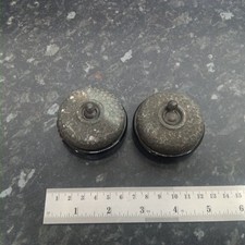 PAIR OF ANTIQUE STEEL AND