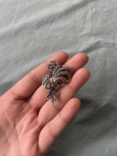 Vintage silver tone - , marcasite