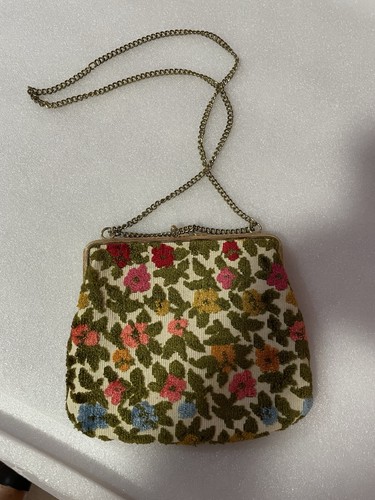 Vintage carpet bag floral - bag,