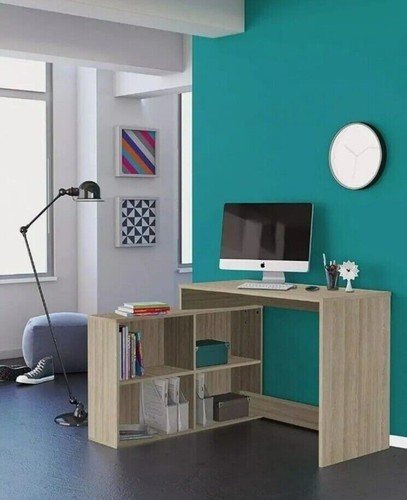 Demeyere corner desk wood - demeyere, desk,