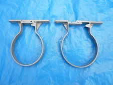 2x TERRAIN 110 mm ADJUSTABLE PIPE / SOCKET CLIP 143.4G - GREY - UNUSED OLD STOCK