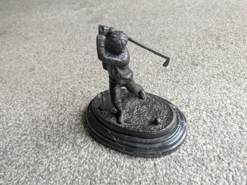 Bronze golfer sculpture - golfer,
