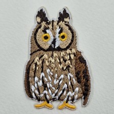 Eagle Owl Embroidered Patch