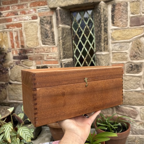 Vintage wooden storage box - vintage,