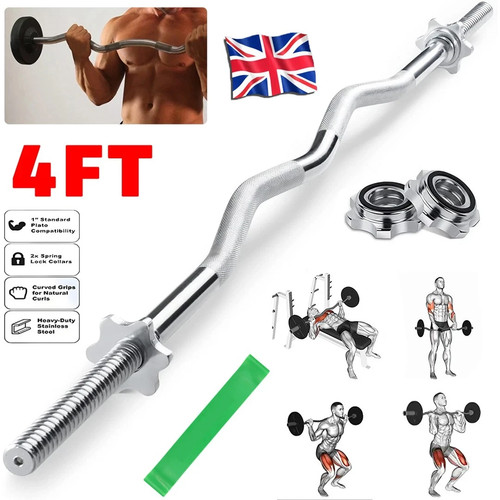4ft curl spinlock barbell - spinlock,