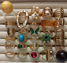 COSTUME JEWELLERY RINGS JOB LOT BUNDLE #214