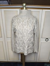 H&M Wool Blend Cable Knit Oversized Jumper Size S