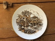 Royal Kent chine dessert plate 8.5" - watermill scene
