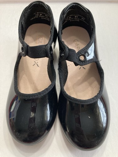 Girls black tap shoes - black, size