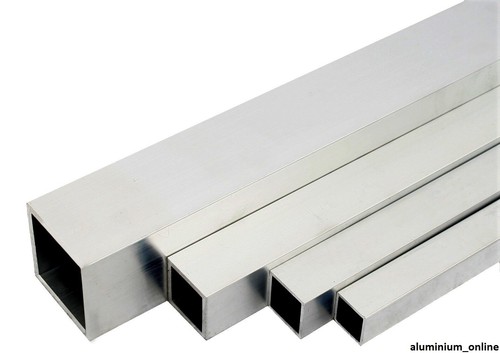 Aluminium square box section - square,