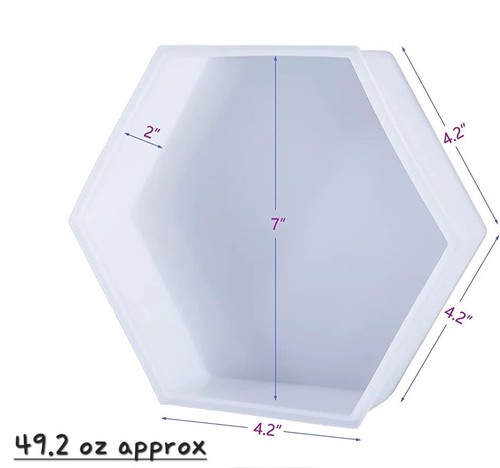 Large heaxagonal silicone - large,