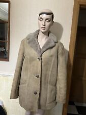 Baileys of Glastonbury sheepskin coat light Brown Thick Wool lining  18 P2P 23”