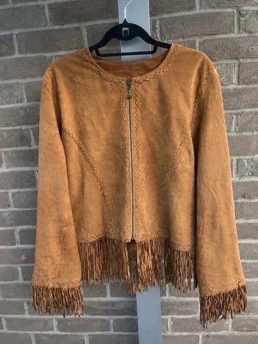 Vintage tan brown suede - tan,