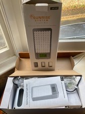 Sunrise System SRS 320 2 in 1 Natural Alarm Clock + SAD Light Therapy Lightbox 