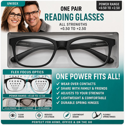 Multifocal reading glasses - reading,