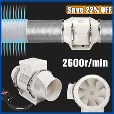 4" Quiet Inline Extractor Fan