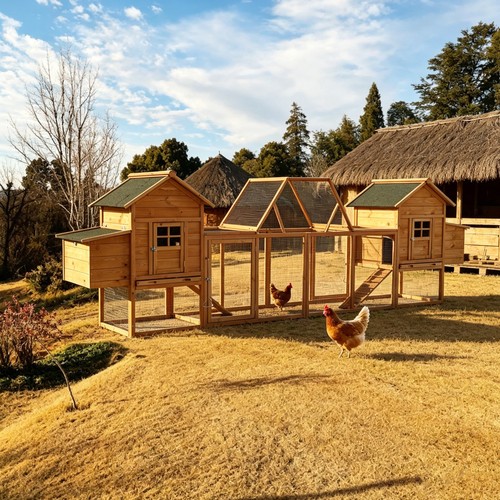 Outdoor wooden chicken - chicken, coop