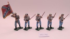 Britains Swoppets - ACW - Confederates x 5 - Great Condition 