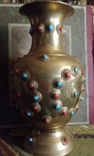 Vintage Brass Indian Vase