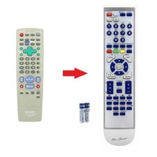 Replacement Dedicated Remote Control For Sharp VCR VHS DVD Recorder DV-RW360H