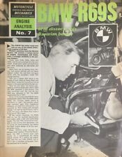 BMW R69S ENGINE ANALYSIS ORIGINAL 1970 B/W 4 PAGE ARTICLE