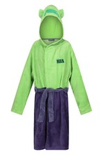 BOYS HULK DRESSING GOWN CHARACTER HOODED FLEECE ROBE 9 10 11 12 13 14 YEARS