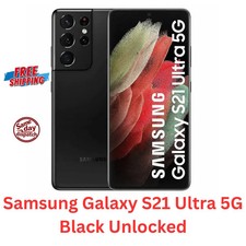 Samsung Galaxy S21 Ultra 5G 128GB Black Unlocked Android