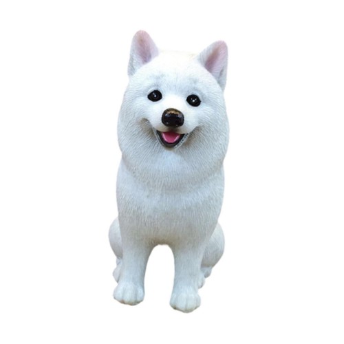 Samoyed figurine ornament car - figurine,