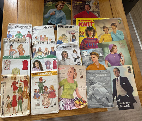 Vintage sewing knitting - sewing,