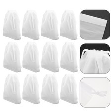 15pcs Practical Home Wash Bags Laundry Bags Plastic Drawstring Laundry