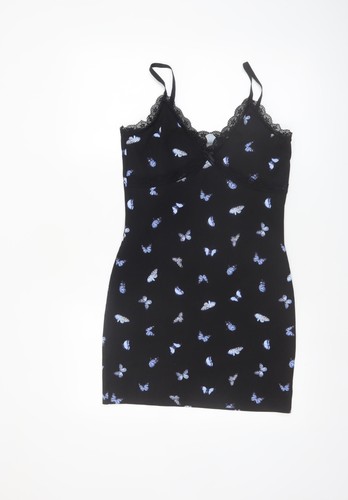 Divided black butterfly - black,
