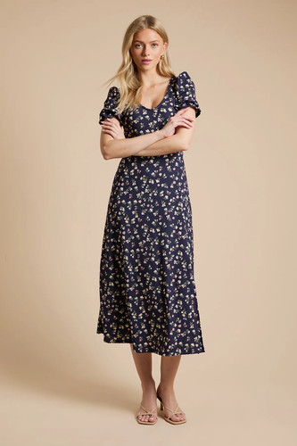 Dorothy perkins navy midi - navy,
