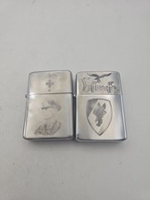 Lot of 2 WWII Collectible Lighters – Luftwaffe & Afrikakorps Erwin Rommel