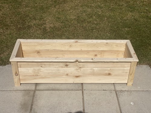 Wooden garden planter - , trough