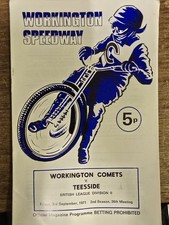 Workington Speedway Programme